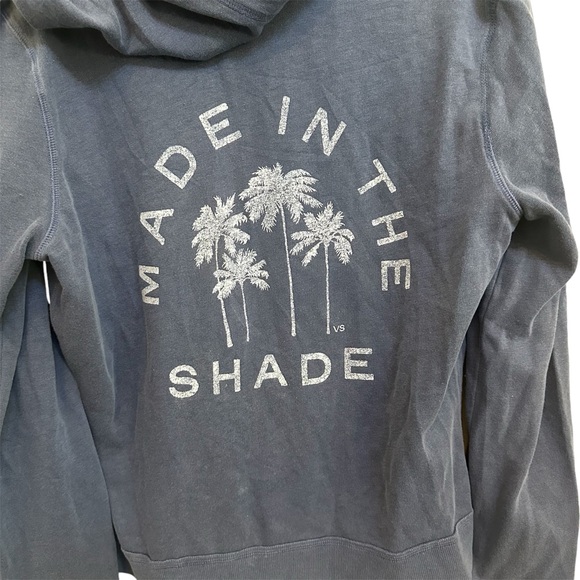 Y2K Victoria Secret Blue Zip Up Jacket with Graphic on the back in size Medium - Picture 7 of 8